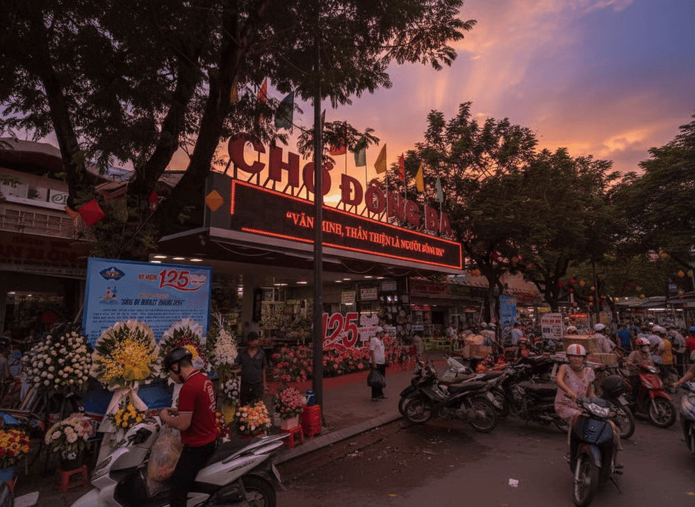 Dong Ba Market is one of the iconic symbols of the ancient capital, Hue